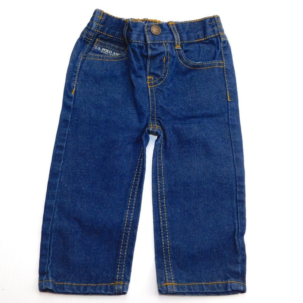 US Polo Assn Blue Denim Straight Leg Jeans Baby Boys 6 - 9 Months 6M 9M